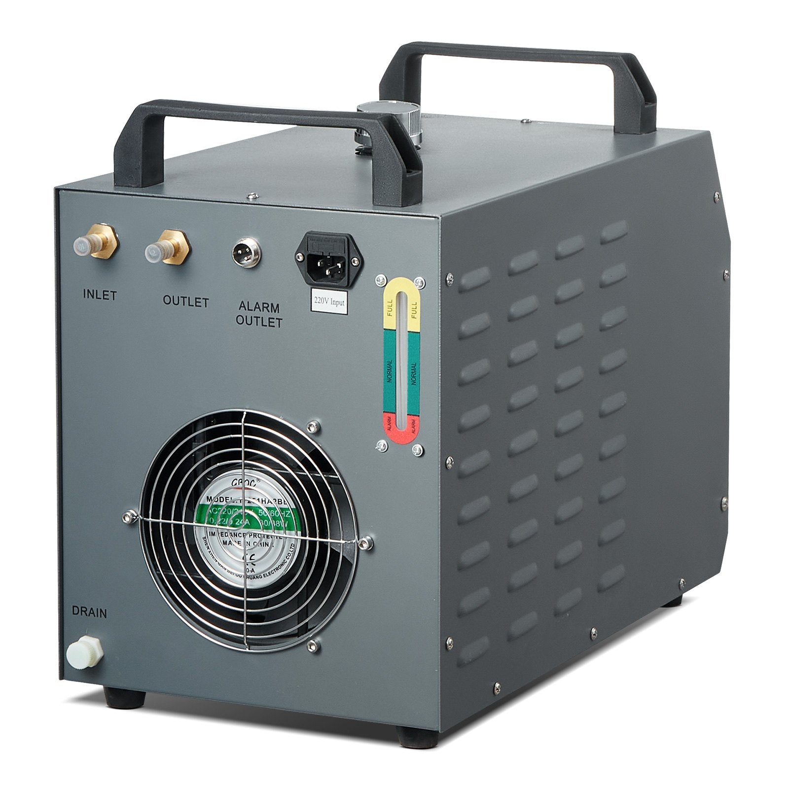 Camping Appliances: VEVOR Industrial Water Chiller, CW-3000(PRO), 150W Air-Cooled Industrial Water Cooler Cooling System with 12L Water Tank Capacity 18 L/min Max Flow Rate, for Laser Engraving Machine Cooling Machine