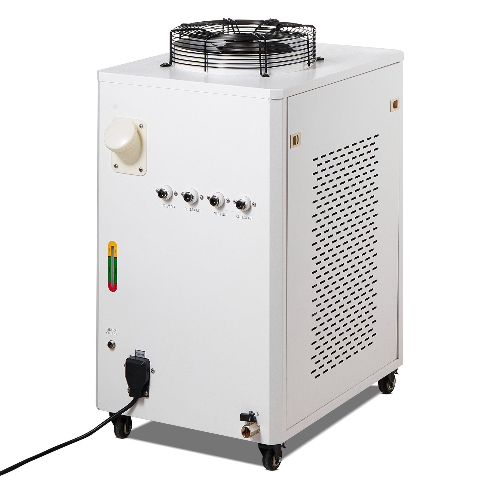 Camping Appliances: VEVOR Industrial Water Chiller, CW6000, 1500W Industrial Water Cooler Cooling System with Compressor 15L Water Tank Capacity 65 L/min Max Flow Rate, for CO2 Laser Engraving Machine Cooling Machine