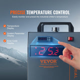 Evaporative Coolers: VEVOR Industrial Water Chiller, CW-5202, Industrial Water Cooler Cooling System with Built-in Compressor 7L Water Tank Capacity 18 L/min Max Flow Rate, for CO2 Laser Engraving Machine Cooling Machine