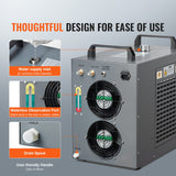 Evaporative Coolers: VEVOR Industrial Water Chiller, CW-5200, Industrial Water Cooler Cooling System with Built-in Compressor 7L Water Tank Capacity 13 L/min Max Flow Rate, for CO2 Laser Engraving Machine Cooling Machine