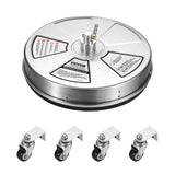 Toilet & Bidet Accessories: VEVOR 18" Pressure Washer Surface Cleaner w/ Wheels, Stainless Steel Concrete Cleaner 4000 Max PSI , 1/4" Quick-Connect Connector w/ 2 Extension Wand, Heavy Duty Power Washer For Floor Driveway, Patio