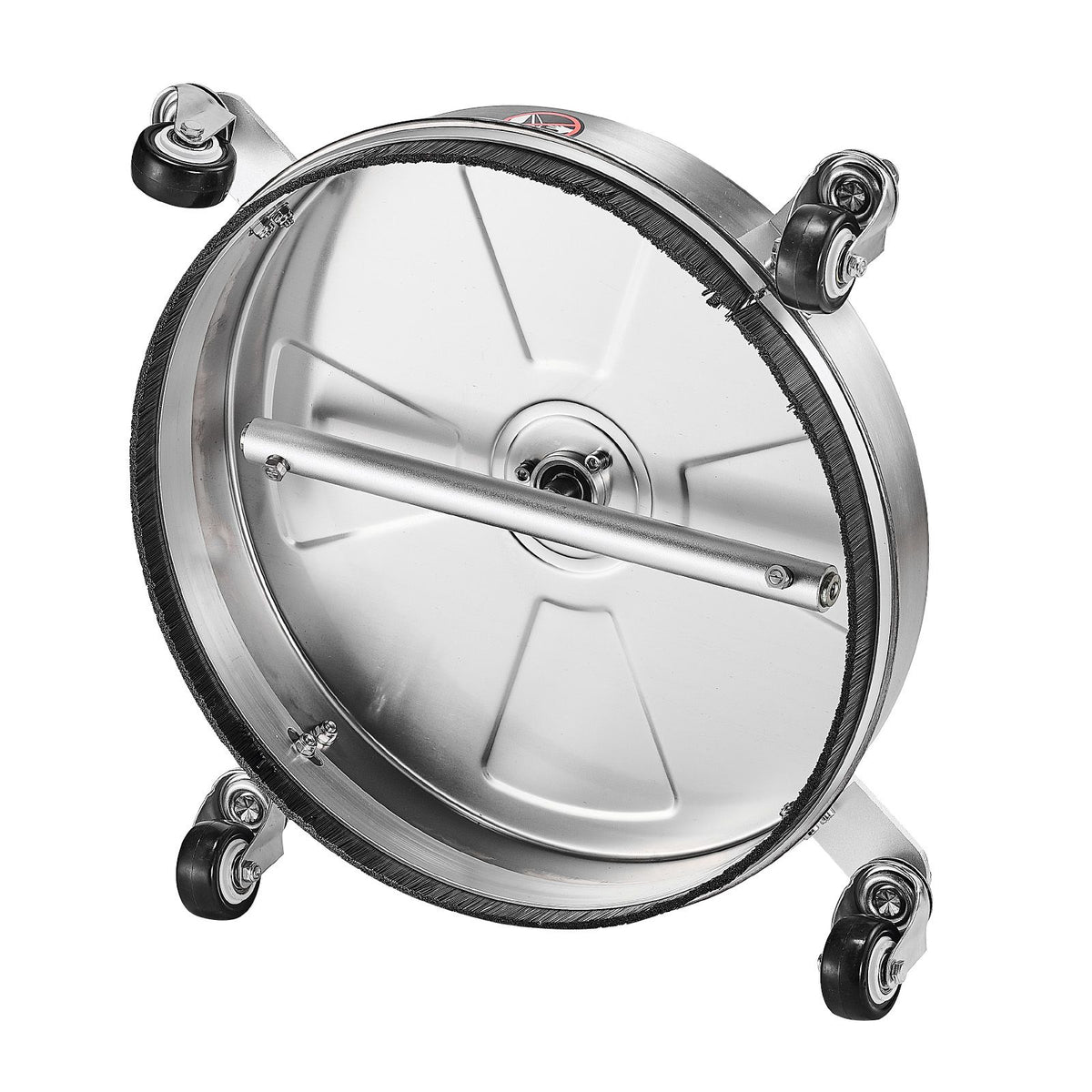 16.5" Pressure Washer Surface Cleaner, Stainless Steel Pressure Washer Attachments with 4 Wheels, 4000 Max PSI, 1/4 Quick Connector, 2 Spray Nozzles, 2 Extended Wands for Concrete, Patio, Deck
