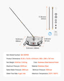 Commercial Cleaning Equipment: VEVOR 15" Pressure Washer Surface Cleaner 4 Wheels 4000 Max PSI 2 Extended Wands