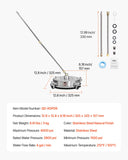 Gardening Tools: VEVOR 14" Pressure Washer Surface Cleaner, Stainless Steel Pressure Washer Attachments with 4 Wheels, 4000 Max PSI, 1/4 Quick Connector, 2 Spray Nozzles, 2 Extended Wands for Concrete, Patio, Deck