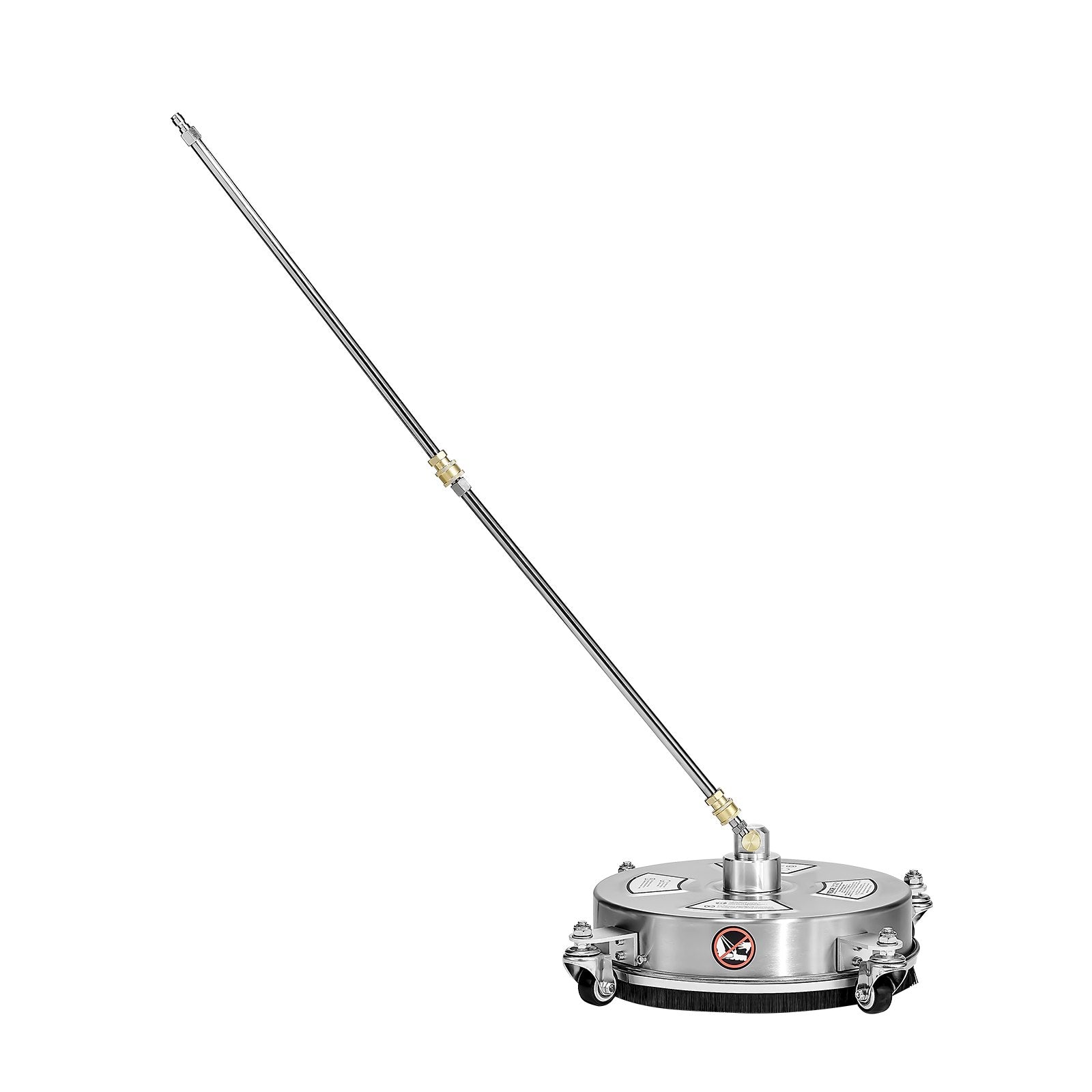 Gardening Tools: VEVOR 14" Pressure Washer Surface Cleaner, Stainless Steel Pressure Washer Attachments with 4 Wheels, 4000 Max PSI, 1/4 Quick Connector, 2 Spray Nozzles, 2 Extended Wands for Concrete, Patio, Deck