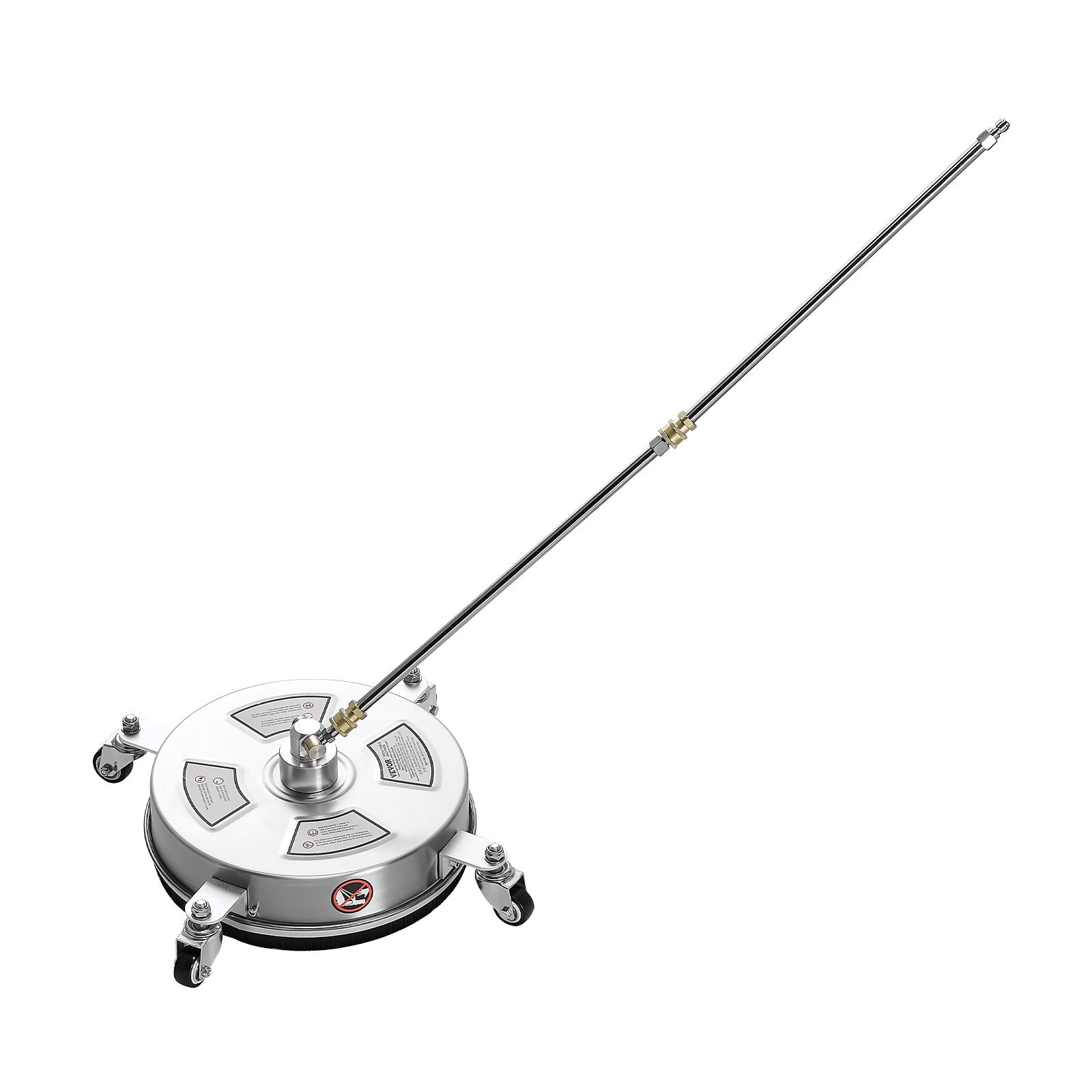 Gardening Tools: VEVOR 14" Pressure Washer Surface Cleaner, Stainless Steel Pressure Washer Attachments with 4 Wheels, 4000 Max PSI, 1/4 Quick Connector, 2 Spray Nozzles, 2 Extended Wands for Concrete, Patio, Deck