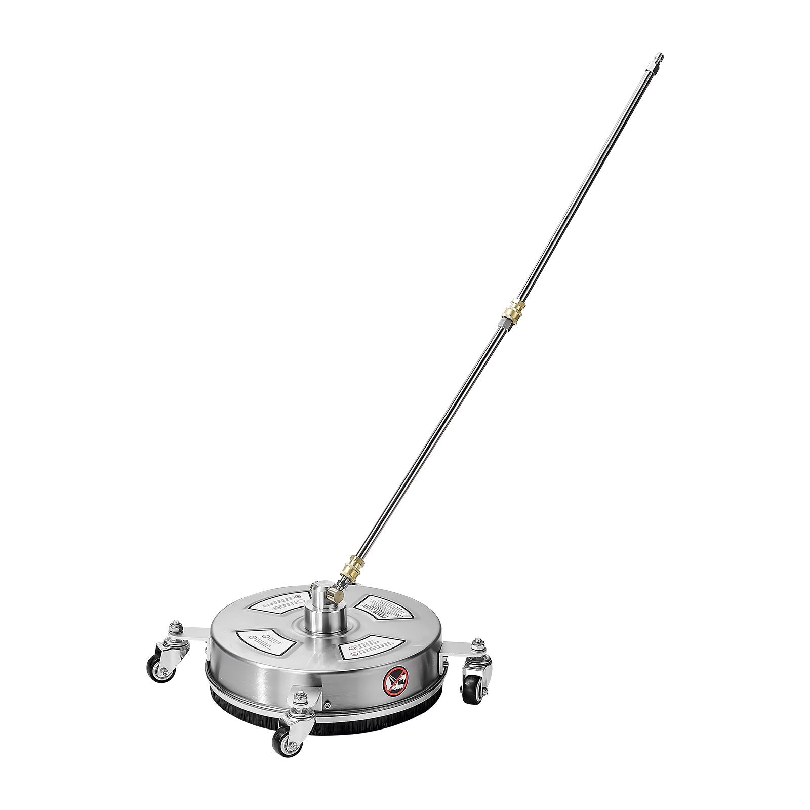 Gardening Tools: VEVOR 14" Pressure Washer Surface Cleaner, Stainless Steel Pressure Washer Attachments with 4 Wheels, 4000 Max PSI, 1/4 Quick Connector, 2 Spray Nozzles, 2 Extended Wands for Concrete, Patio, Deck