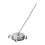 Gardening Tools: VEVOR 14" Pressure Washer Surface Cleaner, Stainless Steel Pressure Washer Attachments with 4 Wheels, 4000 Max PSI, 1/4 Quick Connector, 2 Spray Nozzles, 2 Extended Wands for Concrete, Patio, Deck
