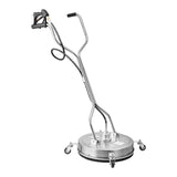 Fence & Gate Accessories: VEVOR 20" Pressure Washer Surface Cleaner, Stainless Steel Pressure Washer Attachments with 4 Wheels, 4500 Max PSI, 3/8 Quick Connector, 2 Spray Nozzles, Dual Handle, for Concrete, Patio, Sidewalk