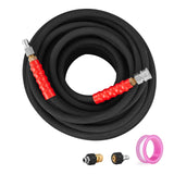 Air Compressors Accessories: VEVOR Pressure Washer Hose, 100FT, Kink Free 3/8"-φ14.8 Male, 3/8"-φ15 Female For Most Brand Pressure Washers, 4.9'' Bending Radius, 4800 PSI Heavy Duty Power Washer Extension Replacement Hose