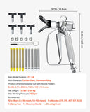 Household Insect Repellents: VEVOR Airless Paint Spray Gun 3600PSI High Pressure Airless Spray Gun with 5Tips
