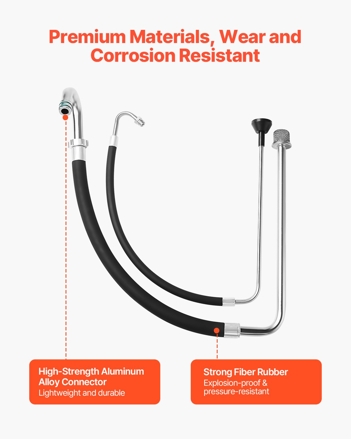 Hand Tools: VEVOR Suction Hose Tube and Reflux Line Sets Airless Paint Sprayers Tool Part
