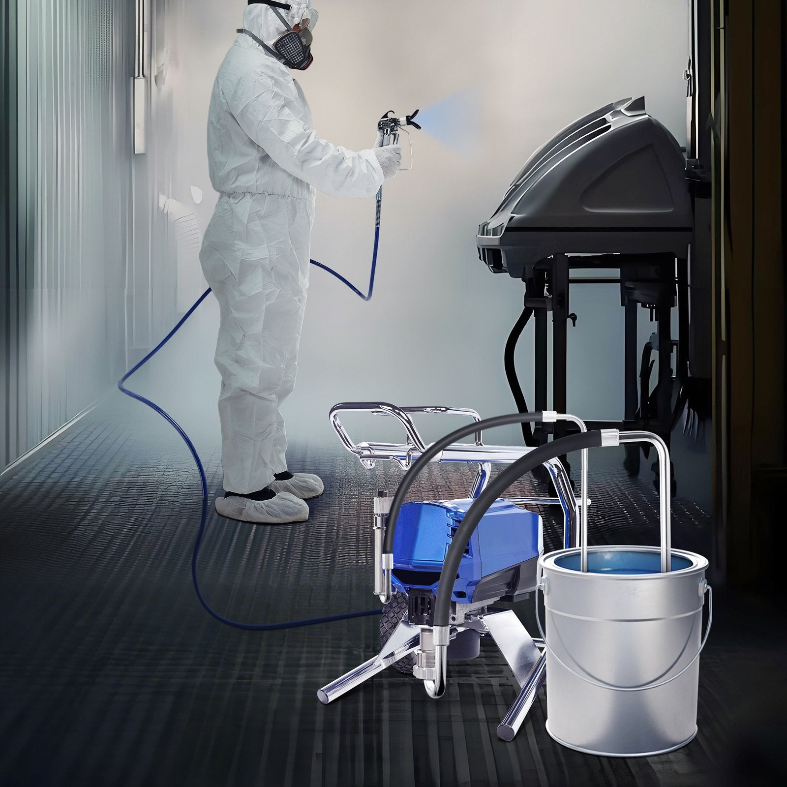 Hand Tools: VEVOR Suction Hose Tube and Reflux Line Sets Airless Paint Sprayers Tool Part