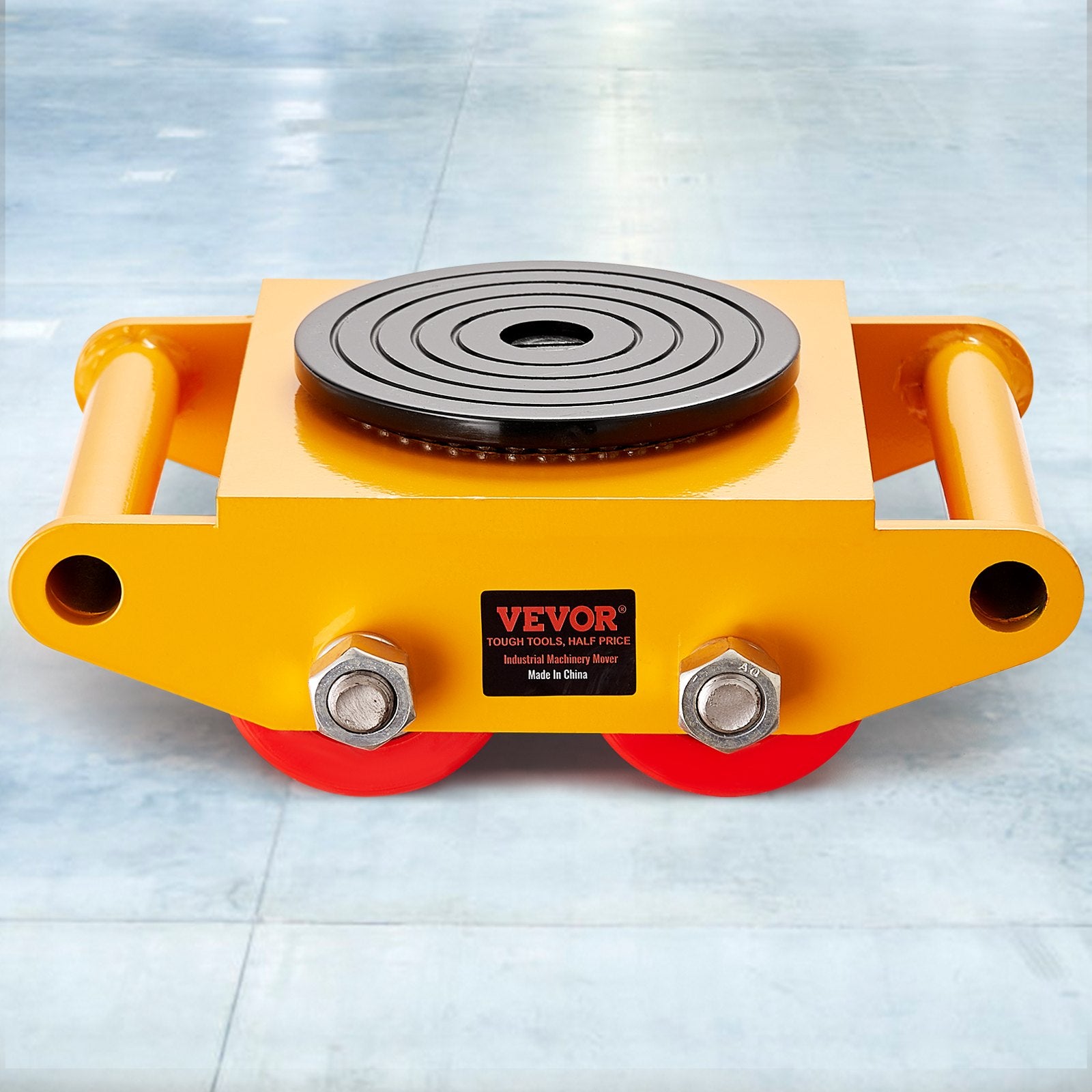 Utility Trolleys: VEVOR Machinery Skate Dolly Machinery Mover 13200lbs/6T Carbon Steel 4 PU Wheels
