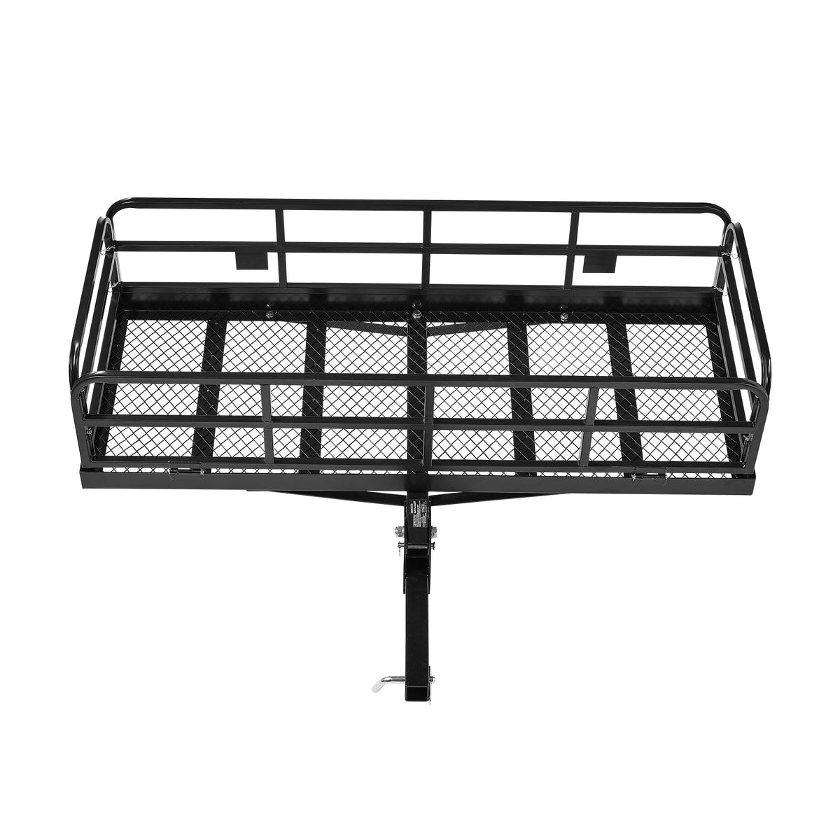 60" x 24" x 14", Hitch Cargo Carrier, 500 lbs Capacity Hitch Cargo Carrier with Anti-Rattle Hitch Stabilizer, Folding Hitch Mount Cargo Carrier with Pins and Latches, Fit for SUVs/Pickup Trucks