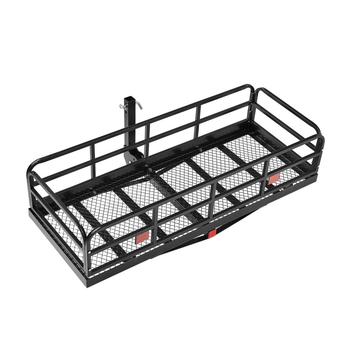 60" x 24" x 14", Hitch Cargo Carrier, 500 lbs Capacity Hitch Cargo Carrier with Anti-Rattle Hitch Stabilizer, Folding Hitch Mount Cargo Carrier with Pins and Latches, Fit for SUVs/Pickup Trucks