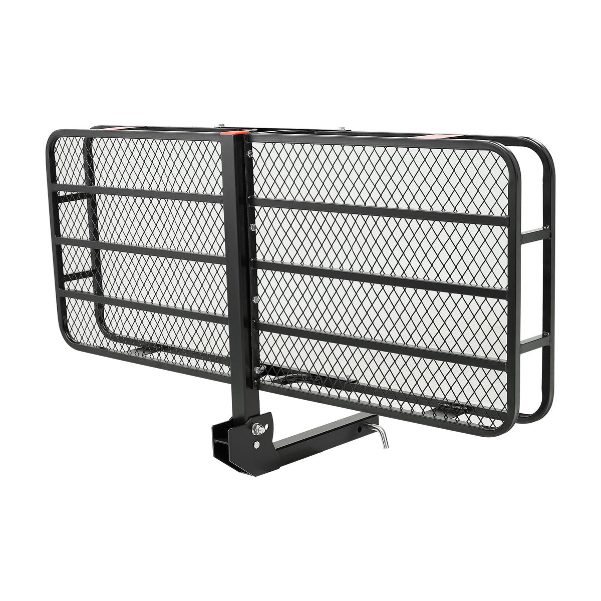 60" x 24" x 6", Hitch Cargo Carrier, 500 lbs Capacity Hitch Cargo Carrier with Cargo Net with Hook & Waterproof Cargo Bag, Folding Hitch Mount Cargo Carrier with Ratchet Straps, Fit for SUVs