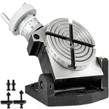 Musical Keyboards: VEVOR Rotary Table 4 INCH/100 MM Horizontal Vertical Rotary Table 4-Slot Rotary Table for Milling Machine MT-2 Rotary Table for Milling 360 Degrees Precision Rotary Table for Milling Drilling Vise