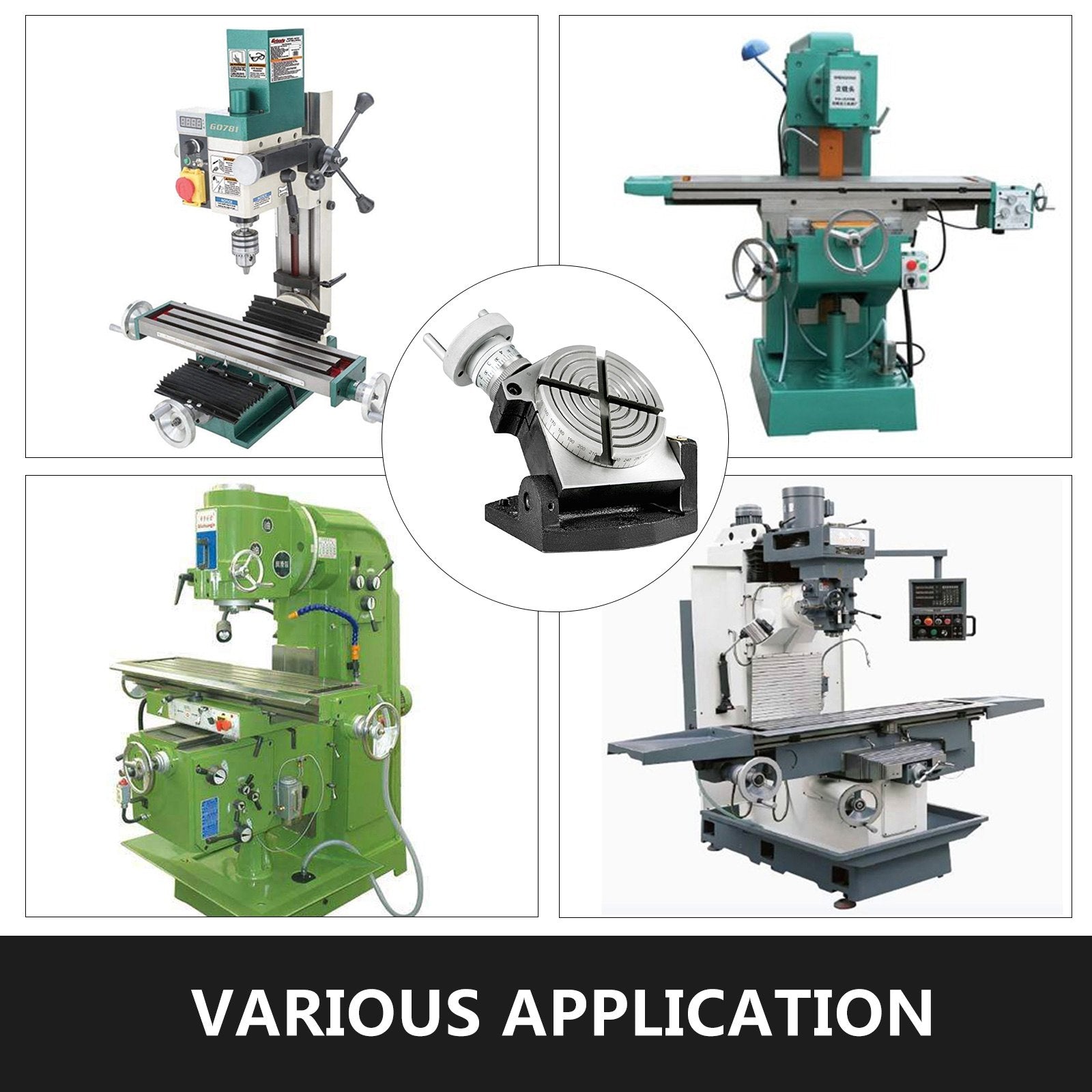 Musical Keyboards: VEVOR Rotary Table 4 INCH/100 MM Horizontal Vertical Rotary Table 4-Slot Rotary Table for Milling Machine MT-2 Rotary Table for Milling 360 Degrees Precision Rotary Table for Milling Drilling Vise
