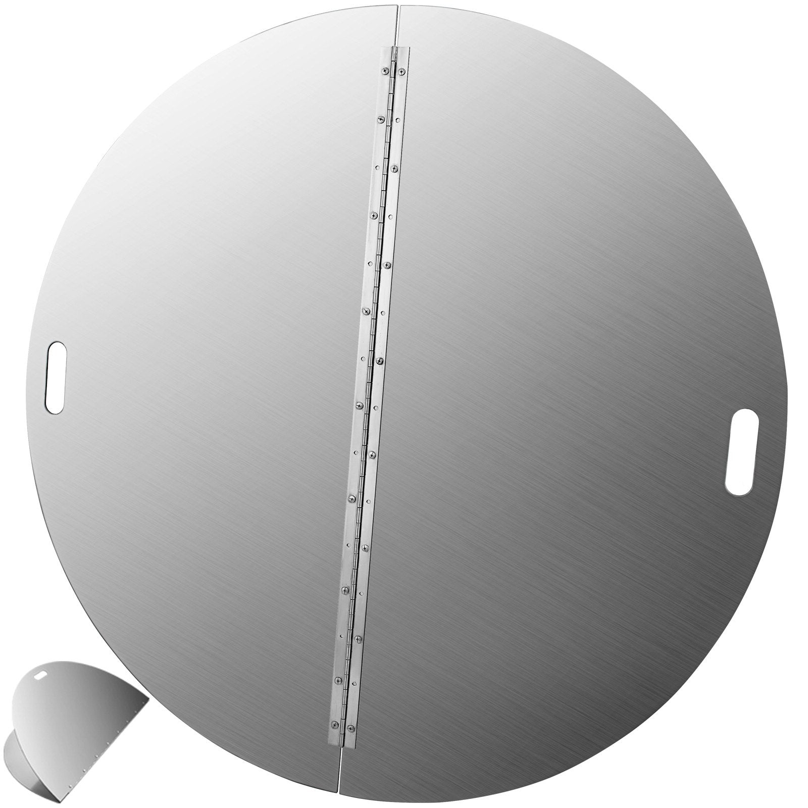 Fire Pits: VEVOR Fire Pit Lid Round 40 Inch Foldable Fire Pit Ring Snuff Cover 430 Stainless Steel Fire Pit Spark Screen Cover 3mm Thickness