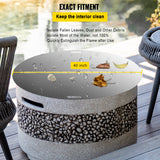 Fire Pits: VEVOR Fire Pit Lid Round 40 Inch Foldable Fire Pit Ring Snuff Cover 430 Stainless Steel Fire Pit Spark Screen Cover 3mm Thickness
