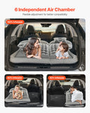 Inflatable Mattresses: VEVOR Car Air Mattress, Inflatable Car Camping Mattress, Flocking Thickened Travel Beds, Comfortable and Durable Portable Sleeping Pad with Air Pump, Nozzle, Carry Bag, Fits Most SUV MPV Sedan, Gray