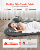 Inflatable Mattresses: VEVOR Car Air Mattress, Inflatable Car Camping Mattress, Flocking Thickened Travel Beds, Comfortable and Durable Portable Sleeping Pad with Air Pump, Nozzle, Carry Bag, Fits Most SUV MPV Sedan, Gray
