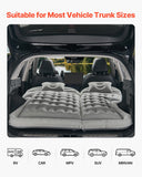 Inflatable Mattresses: VEVOR Car Air Mattress, Inflatable Car Camping Mattress, Flocking Thickened Travel Beds, Comfortable and Durable Portable Sleeping Pad with Air Pump, Nozzle, Carry Bag, Fits Most SUV MPV Sedan, Gray