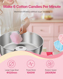 Food Storage: VEVOR Electric Cotton Candy Machine with Cart, 1000W Commercial Candy Floss Maker with 52cm in Stainless Steel Bowl, Sugar Scoop, and Drawer, Easy to Use, for Home, Kids Birthday, Family Party, Pink