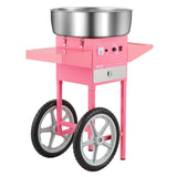 Food Storage: VEVOR Electric Cotton Candy Machine with Cart, 1000W Commercial Candy Floss Maker with 52cm in Stainless Steel Bowl, Sugar Scoop, and Drawer, Easy to Use, for Home, Kids Birthday, Family Party, Pink