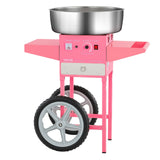 Food Storage: VEVOR Electric Cotton Candy Machine with Cart, 1000W Commercial Candy Floss Maker with 52cm in Stainless Steel Bowl, Sugar Scoop, and Drawer, Easy to Use, for Home, Kids Birthday, Family Party, Pink