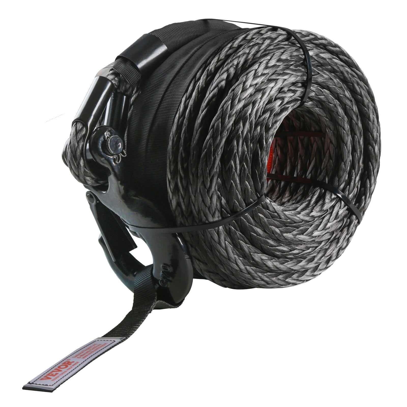 Wine & Champagne Hampers: VEVOR Synthetic Winch Rope, 12.7 mm x 28 m, 142.3 kN, Synthetic Winch Line Cable Rope with Protective Sleeve + Forged Winch Hook + Pull Strap, Universal Fit for SUV, Large Off-Road Vehicle, Truck