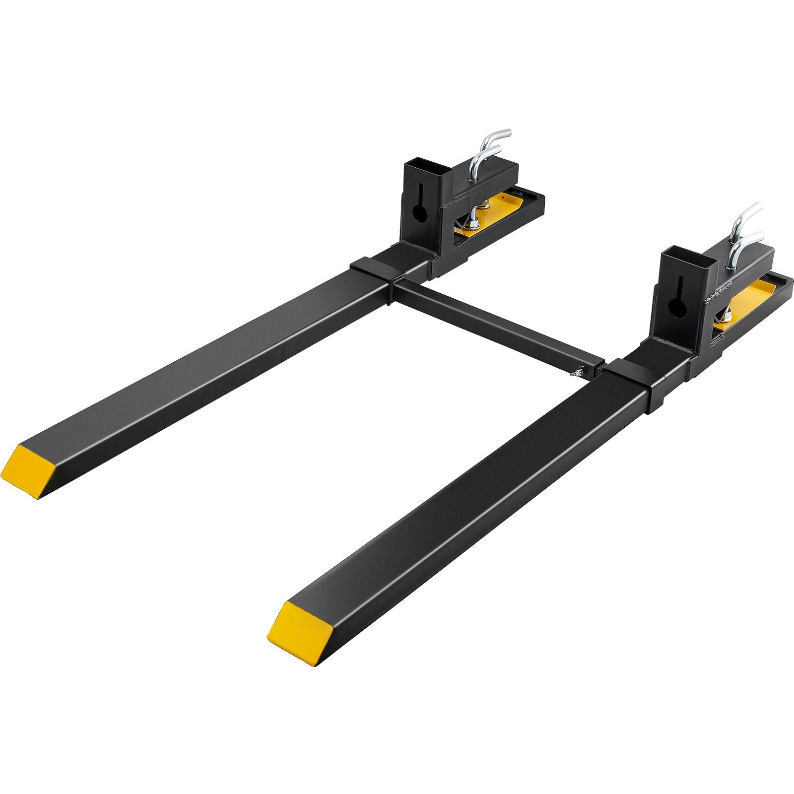 Automotive Parts: VEVOR Pallet Forks, 907 kg Clamp on Pallet Forks, 1490 mm Total Length Heavy Duty Pallet Forks with Adjustable Stabilizer bar, Tractor Bucket Forks for Tractor Attachments, Skid Steer, Loader Bucket