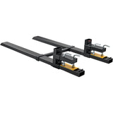 Automotive Parts: VEVOR Pallet Forks, 907 kg Clamp on Pallet Forks, 1490 mm Total Length Heavy Duty Pallet Forks with Adjustable Stabilizer bar, Tractor Bucket Forks for Tractor Attachments, Skid Steer, Loader Bucket