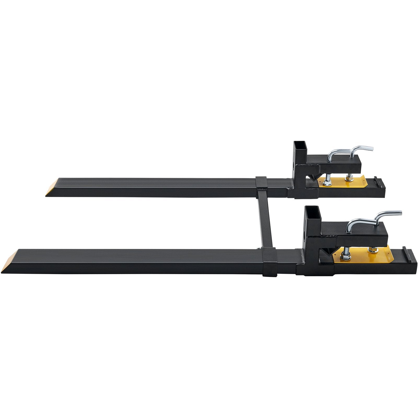Automotive Parts: VEVOR Pallet Forks, 907 kg Clamp on Pallet Forks, 1490 mm Total Length Heavy Duty Pallet Forks with Adjustable Stabilizer bar, Tractor Bucket Forks for Tractor Attachments, Skid Steer, Loader Bucket