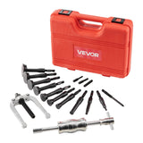 Automotive Repair & Speciality Tools: VEVOR Blind Hole Bearing Puller Set, 16-in-1 Inner Bearing Race and Seal Extractor Kit, 16 PCS Slide Hammer Pilot Insert Inner Internal Bearing Removal Tool Set with 10 Split Collets and Counterstay