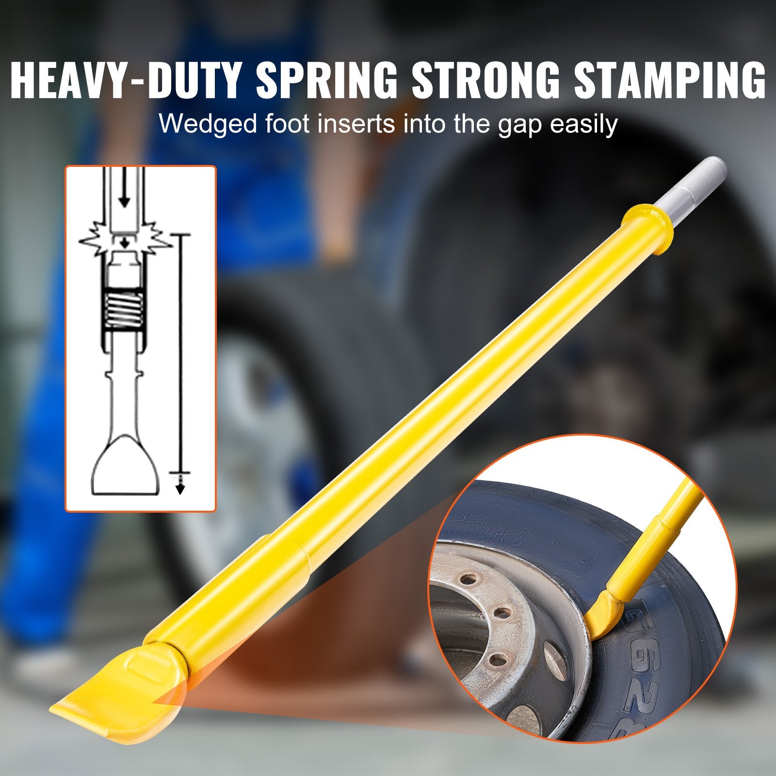 Automotive Repair & Speciality Tools: VEVOR Tire Bead Breaker Slide Hammer, 117.5 cm Length Tire Slide Hammer, Heavy Duty Steel Tire Changing Tool, Tire Breaker Bar for Car Truck Trailer Tire Removal