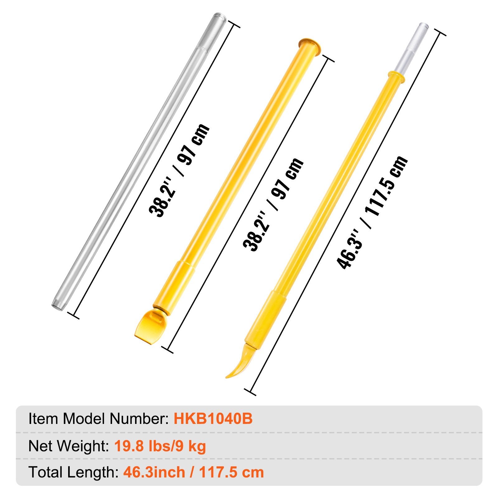 Automotive Repair & Speciality Tools: VEVOR Tire Bead Breaker Slide Hammer, 117.5 cm Length Tire Slide Hammer, Heavy Duty Steel Tire Changing Tool, Tire Breaker Bar for Car Truck Trailer Tire Removal
