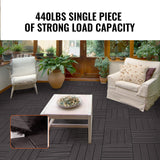 Dog Playpens & Gates: VEVOR Interlocking Deck Tiles, 10 Pack,12"x12" 10 sq. ft Plastic Waterproof Outdoor Flooring All Weather Use, Patio Floor Decking Covering Tiles for Porch Poolside Balcony Backyard, Dark Brown