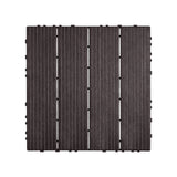 Dog Playpens & Gates: VEVOR Interlocking Deck Tiles, 10 Pack,12"x12" 10 sq. ft Plastic Waterproof Outdoor Flooring All Weather Use, Patio Floor Decking Covering Tiles for Porch Poolside Balcony Backyard, Dark Brown