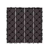 Dog Playpens & Gates: VEVOR Interlocking Deck Tiles, 36 Pack,11.6"x11.6" 36 sq. ft Plastic Waterproof Outdoor Flooring All Weather Use, Patio Floor Decking Covering Tiles for Porch Poolside Balcony Backyard, Dark Brown