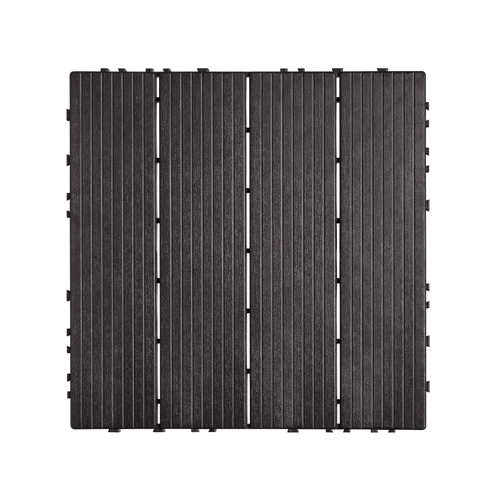 Dog Playpens & Gates: VEVOR Interlocking Deck Tiles, 36 Pack,11.6"x11.6" 36 sq. ft Plastic Waterproof Outdoor Flooring All Weather Use, Patio Floor Decking Covering Tiles for Porch Poolside Balcony Backyard, Dark Brown