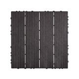 Dog Playpens & Gates: VEVOR Interlocking Deck Tiles, 36 Pack,11.6"x11.6" 36 sq. ft Plastic Waterproof Outdoor Flooring All Weather Use, Patio Floor Decking Covering Tiles for Porch Poolside Balcony Backyard, Dark Brown