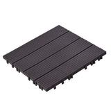 Dog Playpens & Gates: VEVOR Interlocking Deck Tiles, 36 Pack,11.6"x11.6" 36 sq. ft Plastic Waterproof Outdoor Flooring All Weather Use, Patio Floor Decking Covering Tiles for Porch Poolside Balcony Backyard, Dark Brown