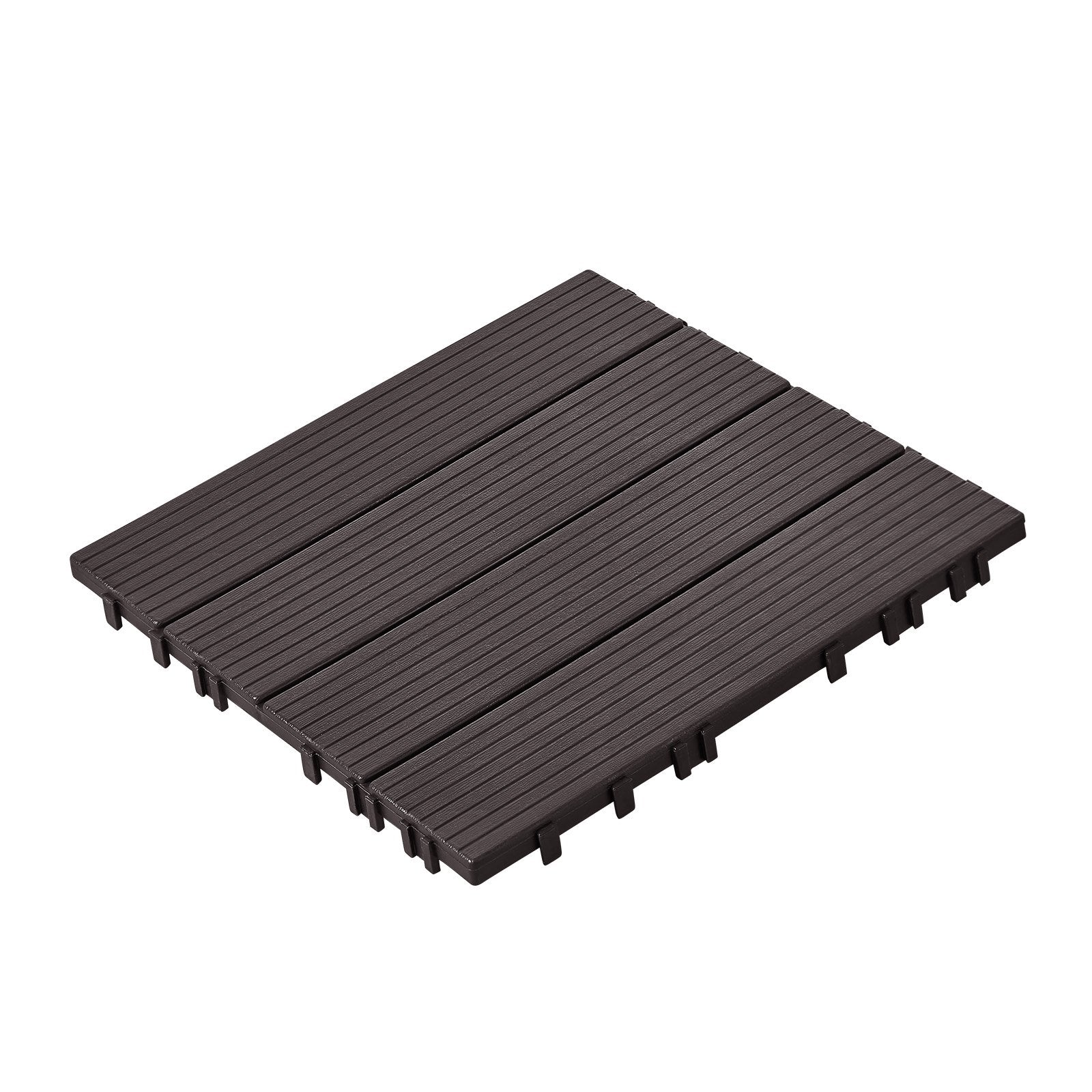 Boating Accessories: VEVOR Interlocking Deck Tiles 54 Pack 12"x12" Waterproof for Porch Dark Brown