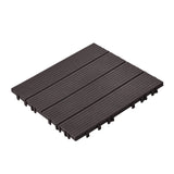 Boating Accessories: VEVOR Interlocking Deck Tiles 54 Pack 12"x12" Waterproof for Porch Dark Brown