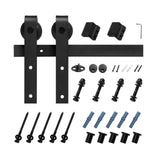 Gardening Accessories: VEVOR 1830 mm Sliding Barn Door Hardware Kit for Single Sliding Barn Door Black