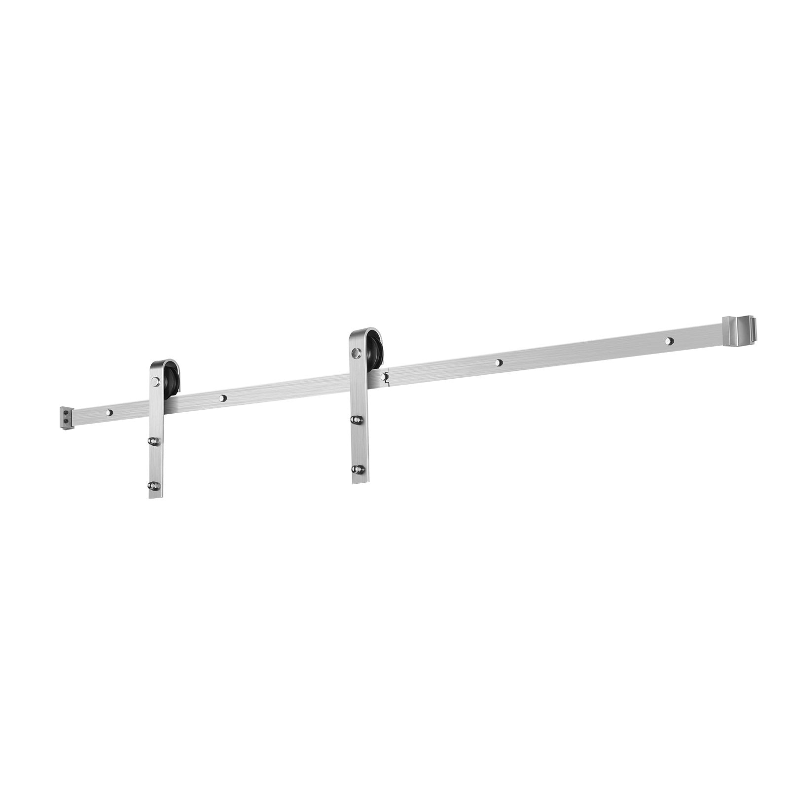 Audio Accessories: VEVOR 2000 mm Sliding Barn Door Hardware Kit for Single Sliding Barn Door Silver