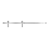 Audio Accessories: VEVOR 2000 mm Sliding Barn Door Hardware Kit for Single Sliding Barn Door Silver