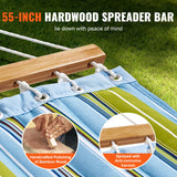Tents: VEVOR Double Quilted Fabric Hammock, 12 FT Double Hammock with Hardwood Spreader Bars, 2 Person Quilted Hammock with Detachable Pillow and Chains for Camping Outdoor Patio Yard Beach, 480 lbs Capacity